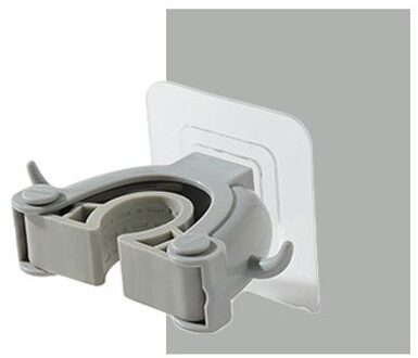 De Keuken Badkamer Opslag Wandmontage Mop Organizer Houder Borstel Bezem Hanger Opslag Rek Keuken Haak grijs