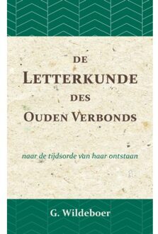 De Letterkunde Des Ouden Verbonds - G. Wildeboer