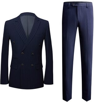 De Mannen Pak. Streep Nauwsluitend Business Casual Pak Van Twee Stukken. Overalls. De Wind Van Engeland. Jurk