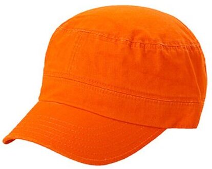 De Mode Dame Zomer Wassen Effen Kleur Platte Top Baseball Cap Mannen En Vrouwen Casual Zonnescherm zonnehoed oranje