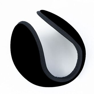 De Mode Winter Mannen En Vrouwen Koude Bescherming Oorbeschermers Effen Kleur Practicalkeep Warme Pluche Oorbeschermers zwart