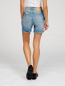 De Originele Performance Denim Korte Broek - Medium Blauwe Denim (Vrouw) - L