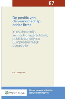 De positie van de vennootschap onder firma - Boek Priscilla Patricia Desirée Bal (9013134408)