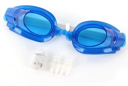 De Professionele Zwembril Anti-Fog Waterdicht Eyewear Glazen Verstelbare Zwembril Voor Vrouwen Mannen Marineblauw