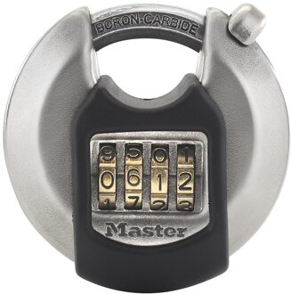 De Raat Master Lock hangslot met combinatieslot, model M40EURDNUM Grijs