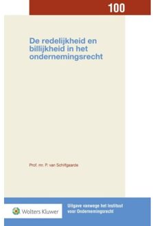 De redelijkheid en billijkheid in het ondernemingsrecht - Boek P. van Schilfgaarde (9013137318)