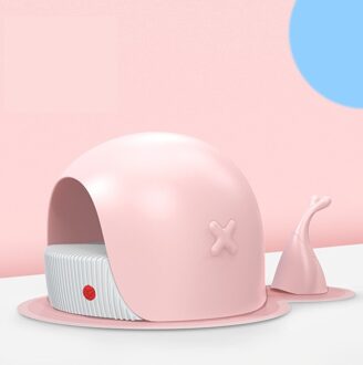 De Semi-Gesloten Grote Walvissen Kat Zand Wastafel Spill Preventie Stinkende Kat Kattenbak Artikelen Gelofte Huisdieren roze