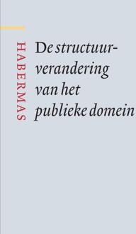 De structuurverandering van het publieke domein - Boek Jurgen Habermas (9089534393)