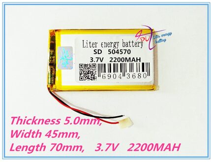 De tablet batterij 3.7 V lithium polymeer batterij 2200 mah interphone 504570 GPS voertuig reizen data recorder