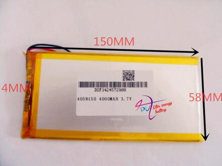 De tablet battery3.7V, 4000 mAH lithium polymeer batterij 4058150 Aino 7 dawn Editie andere mobiele power De tab