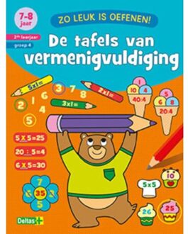 De tafels van vermenigvuldiging / 7-8 jaar 2de leerjaar groep 4 - Boek ZNU (904474626X)