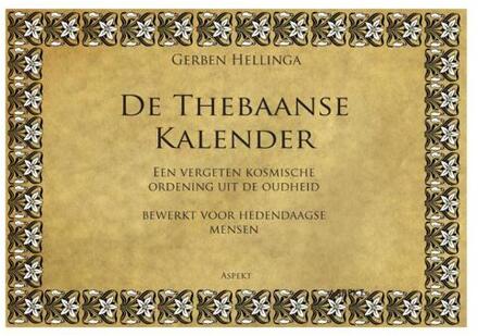 De Thebaanse Kalender - Boek Gerben Hellinga (9461531052)