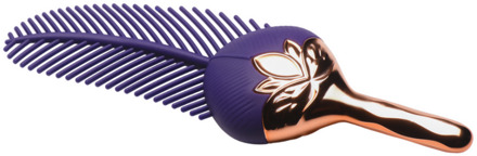 De Tickler - Vibrerende Silicone Veer Tickler - Paars/Goud - De Tickler - Vibrerende Silicone Veer Tickler - Paars/Goud