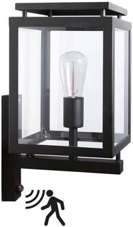 De Vecht Wandlamp met bewegingsensor Zwart