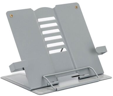De Verstelbare Draagbare Metalen Reading Plank Ondersteunt Planken, Mobiele Telefoons, Tabletten, muziek Scores En Andere Items Planken grijs