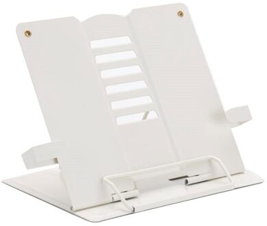 De Verstelbare Draagbare Metalen Reading Plank Ondersteunt Planken, Mobiele Telefoons, Tabletten, muziek Scores En Andere Items Planken wit