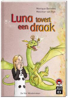 De Vier Windstreken Luna tovert een draak - Boek Monique Berndes (9051169957)