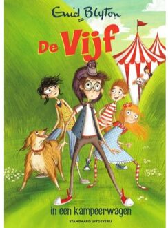 De Vijf in een kampeerwagen