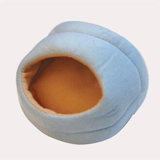 De Warme Bed Rat Hangmat Eekhoorn Winter Huisdier Speelgoed Hamster Kooi Huis Opknoping Nest blauw groot