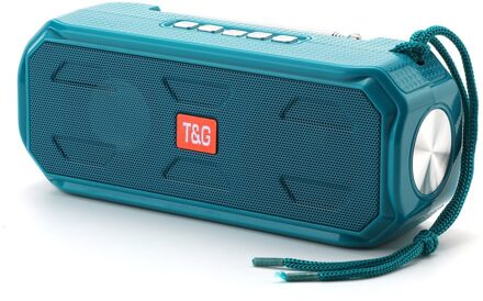 De Zonne-energie Opladen Draadloze Bluetooth Speaker Stereo Subwoofer Draagbare Outdoor Music Center Met Zaklamp Fm Radi pauw blauw spreker