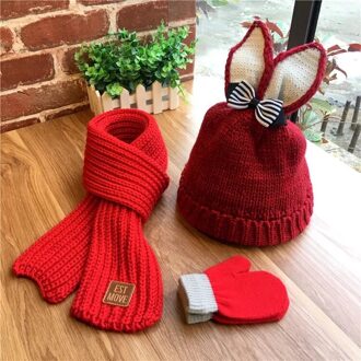 De Zuid-koreaanse Mode Meisje Winter Winter Hoed Bourgondië