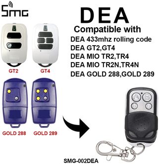 DEA GT2 GT4 gate contol garagedeur afstandsbediening vervanging DEA remote garage rolling code 433.92mhz