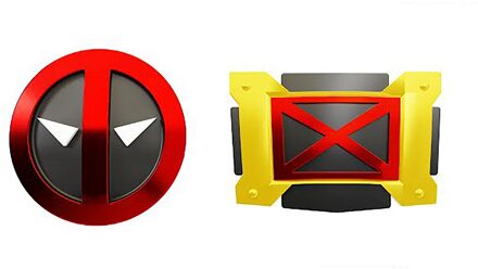 Deadpool and Wolverine Oversized Belt Icons Pin Set