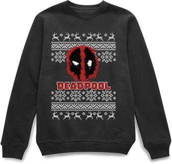 Deadpool Christmas Jumper - Black - XXL Zwart