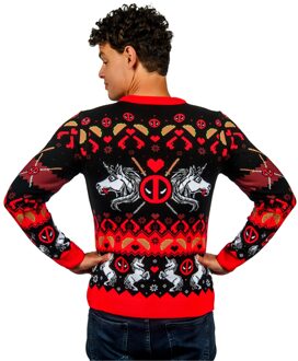 Deadpool Merry Chimichanga Knitted Christmas Jumper - 4XL