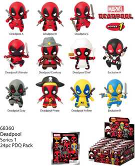 Deadpool PVC Bag Clips Series 1 Display (24)