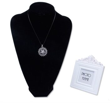 Dean Bezit Symbool Zon Hanger Lederen Ketting R7RF