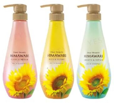 Dear Beaute Himawari Oil In Shampoo Gloss & Repair - 400ml Refill