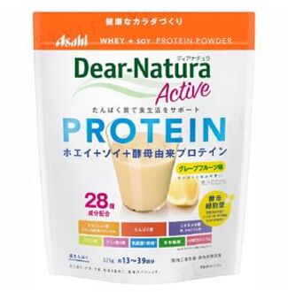 Dear-Natura Active Whey + Soy Protein Powder Grapefruit Flavor - 325g