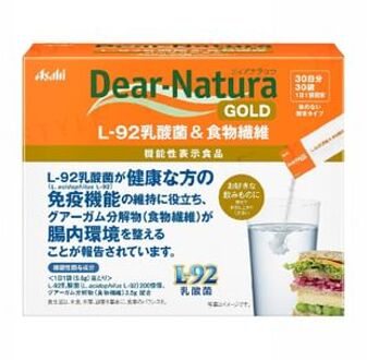 Dear-Natura Gold L-92 Lactobacillus & Dietary Fiber 5.6g x 30 pcs