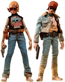 Death Gas Station Series Action Figures Canyon Sisters: Mrs. T & Ms. L 15 cm
