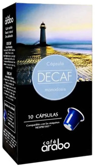 Decaffeinated Arabo 10 compatible Nespresso capsules
