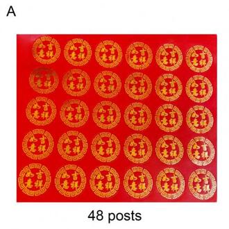Decal Traditionele Decoratieve Adhesive Chinese Jaar Sticker Voor Festival