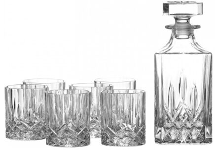 Decanteerset whisky 7-delig