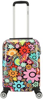 Decent Forenza Trolley 55 flowers Harde Koffer Multicolor - H 55 x B 35 x D 20