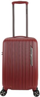Decent Paradiso Spinner 55 burgundy red hardcase koffer Rood - H 55 x B 35 x D 20 cm