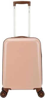 Decent Retro Cabin Trolley 55 pink hardcase koffer Roze - H 55 x B 35 x D 20 cm