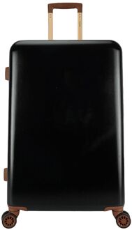 Decent Retro Trolley 76 black hardcase koffer Zwart - H 76 x B 48 x D 30 cm