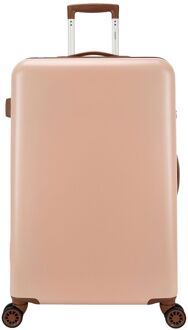 Decent Retro Trolley 76 pink hardcase koffer Roze - H 76 x B 48 x D 30 cm