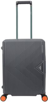 Decent Smart Cabin Trolley 55 anthracite hardcase koffer Grijs - H 55 x B 40 x D 20 cm