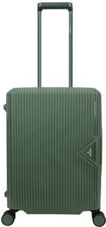 Decent Smart Cabin Trolley 55 olive hardcase koffer Groen - H 55 x B 40 x D 20 cm