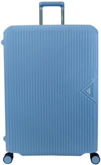 Decent Smart Trolley Large 77 lightblue hardcase koffer Blauw - H 77 x B 54.5 x D 31.5 cm