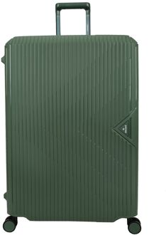Decent Smart Trolley Large 77 olive hardcase koffer Groen - H 77 x B 54.5 x D 31.5 cm