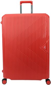 Decent Smart Trolley Large 77 red hardcase koffer Rood - H 77 x B 54.5 x D 31.5 cm
