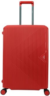 Decent Smart Trolley Medium 67 red hardcase koffer Rood - H 67 x B 46 x D 27 cm