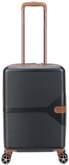 Decent Stella Cabin Trolley 55 black hardcase koffer Zwart - H 55 x B 35 x D 20 cm